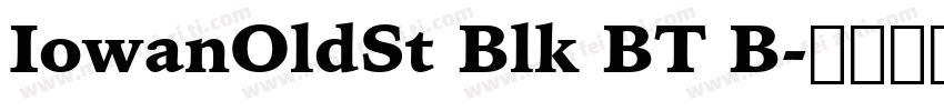 IowanOldSt Blk BT B字体转换